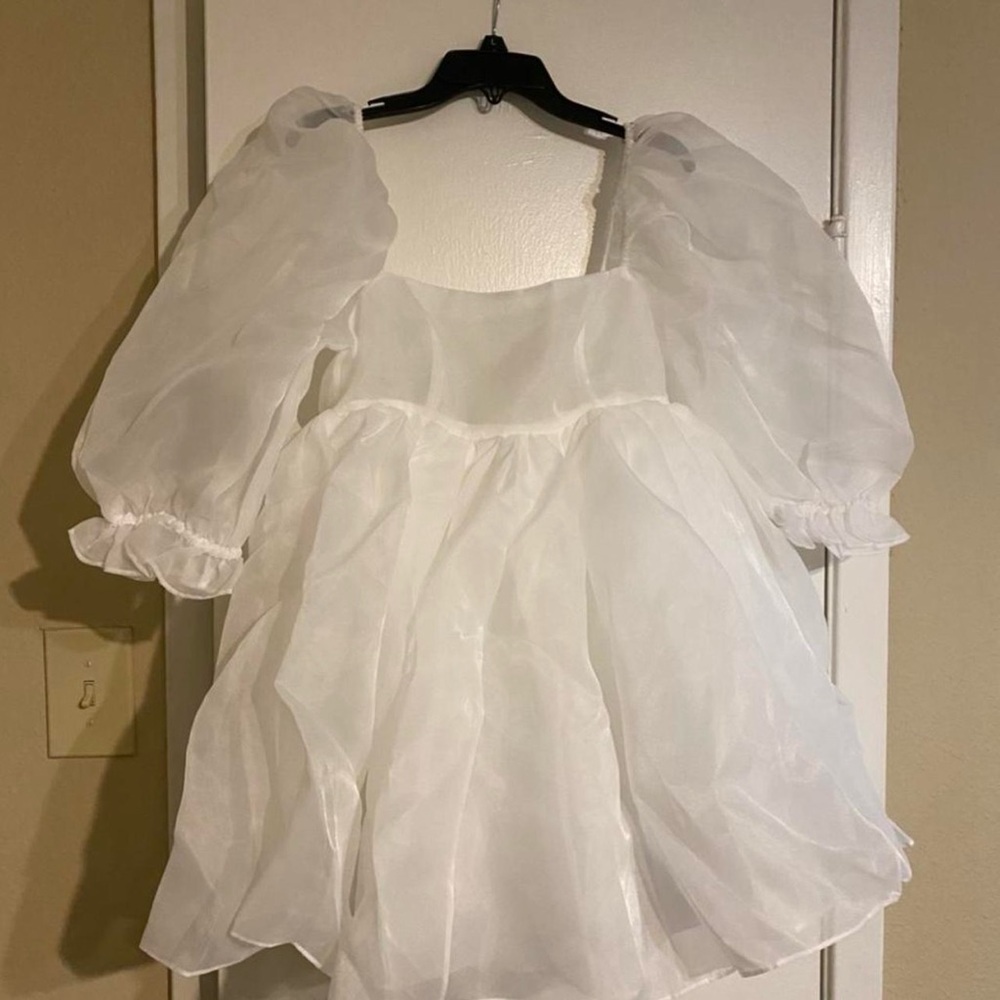 Selkie Ivory Puff Dress